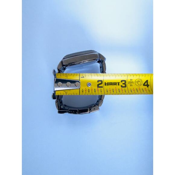 FOSSIL MACHINE Analog Square 44mm Face Smoke SS Quartz Metal Band Mens Watch - Picture 13 of 14